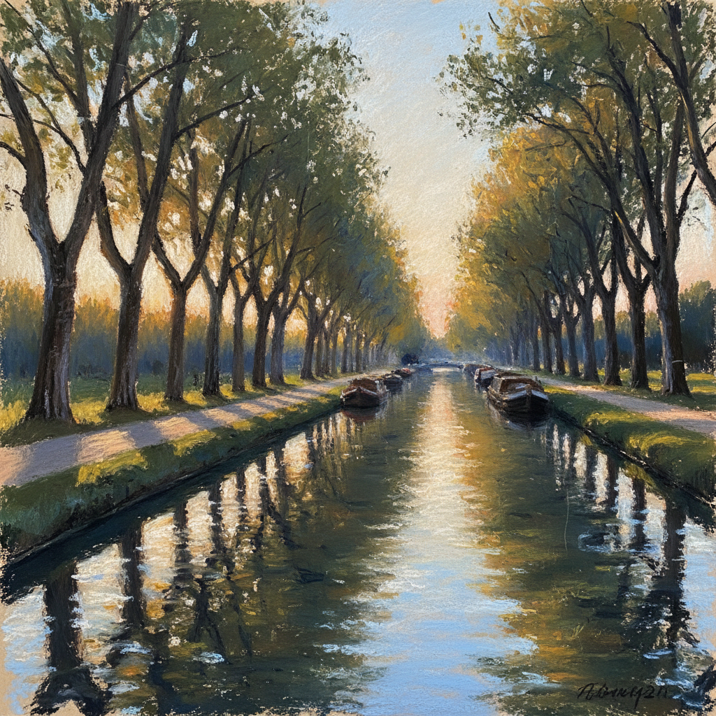 Heure dorée sur le canal